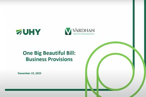 One Big Beautiful Bill: Business Provisions Webinar