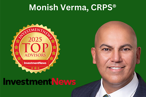 Monish Verma being recognized as #39 in the Top 100 Advisors in 2025